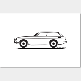 Volvo P1800ES Sports Estate  BLK Posters and Art